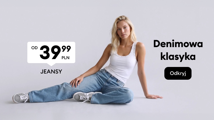 Promocja jeansów damskich w klasycznym fasonie dostępnych od 39,99 PLN